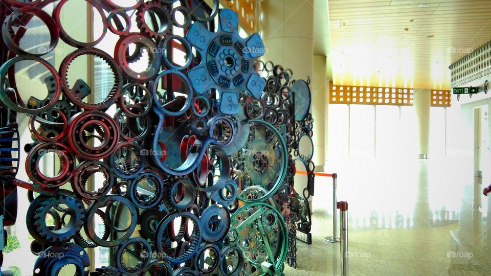 Scrap metal art