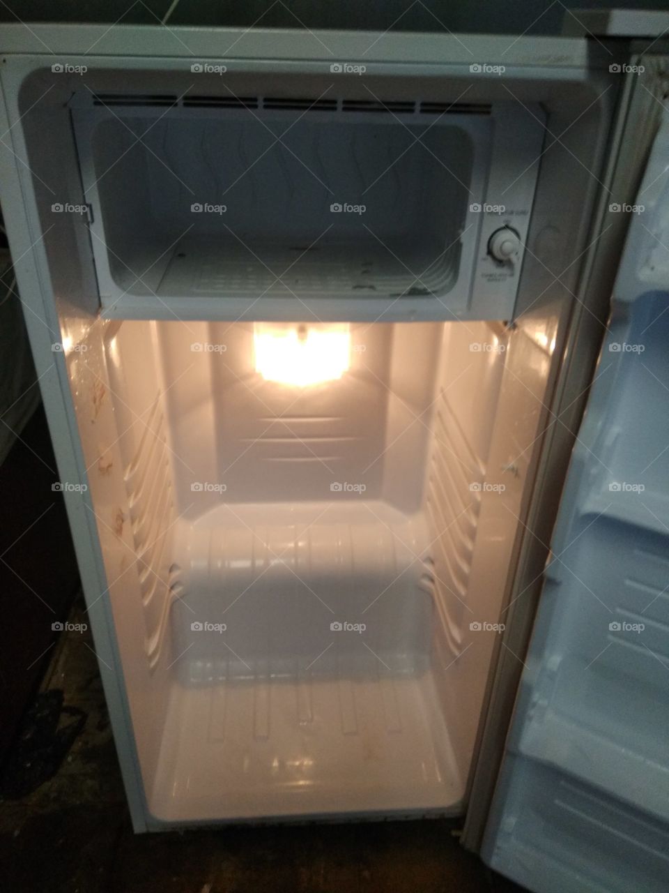 light in a freezer