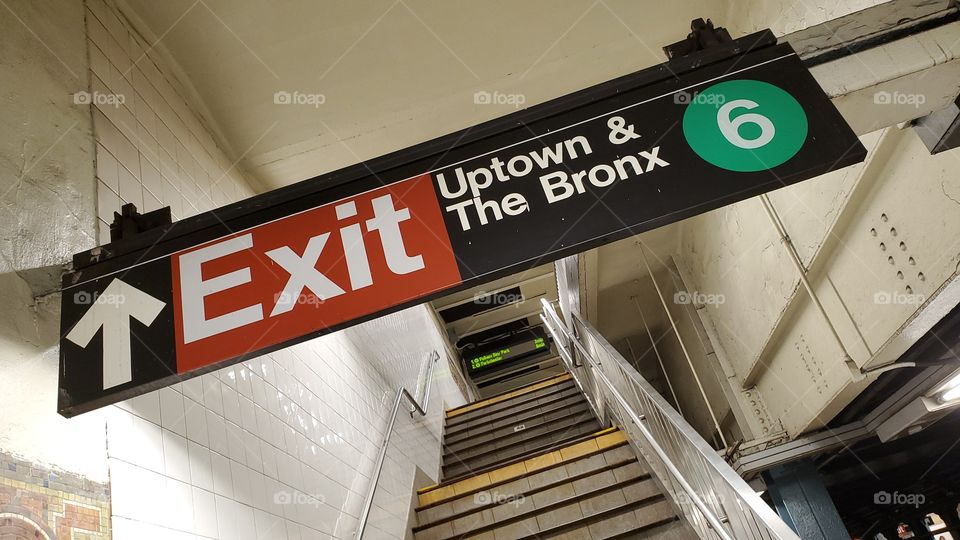 NYC Subway staircase