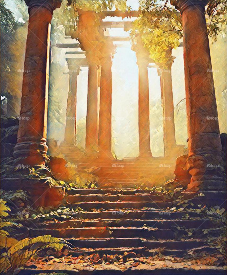 Temple in ruins