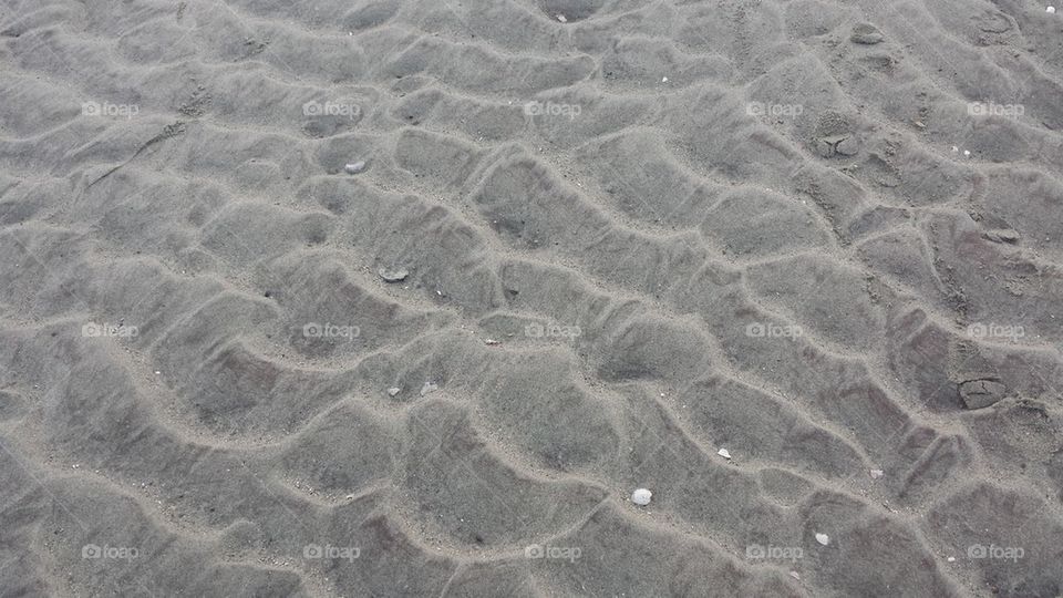 sea washed sand