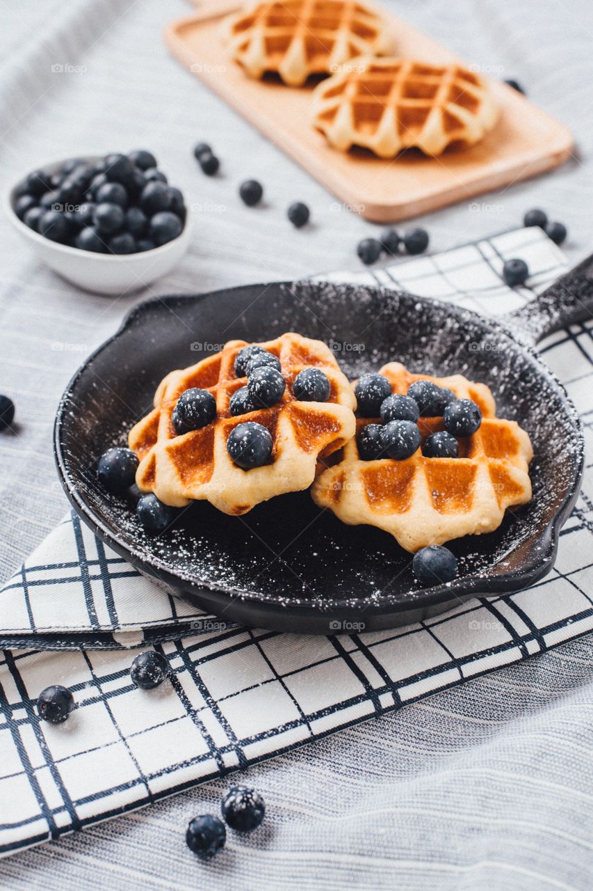 Blueberry Waffles