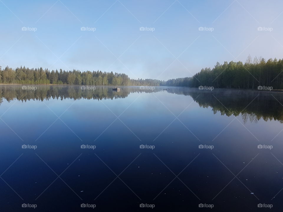 Lake, Reflection, No Person, Water, Landscape