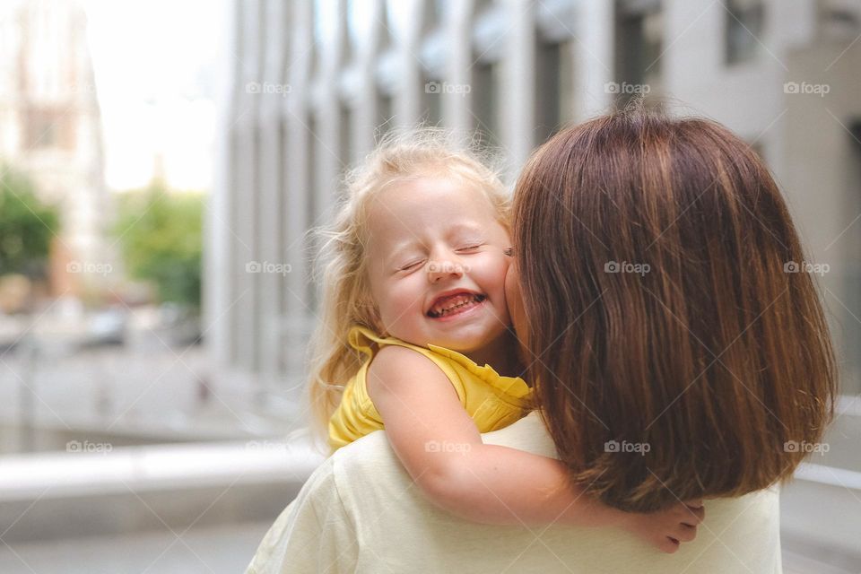 loving family, children and parents together. dad and mom spend time with children