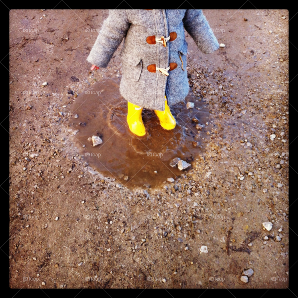 yellow jump puddle by kayeg82