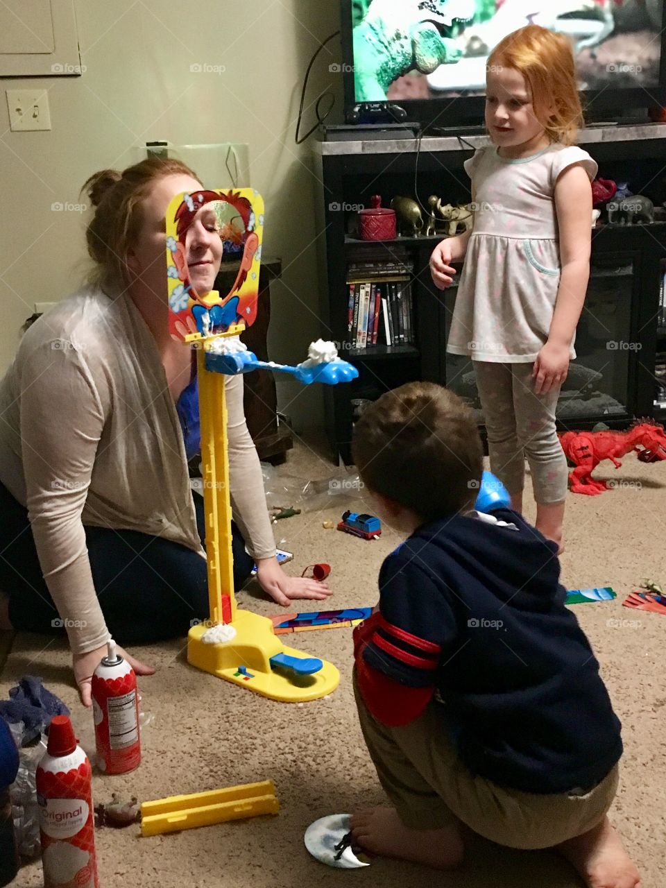 Playing with the grandkids 