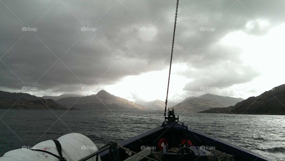 Ferry to Knoydart in the Scottish Highlands