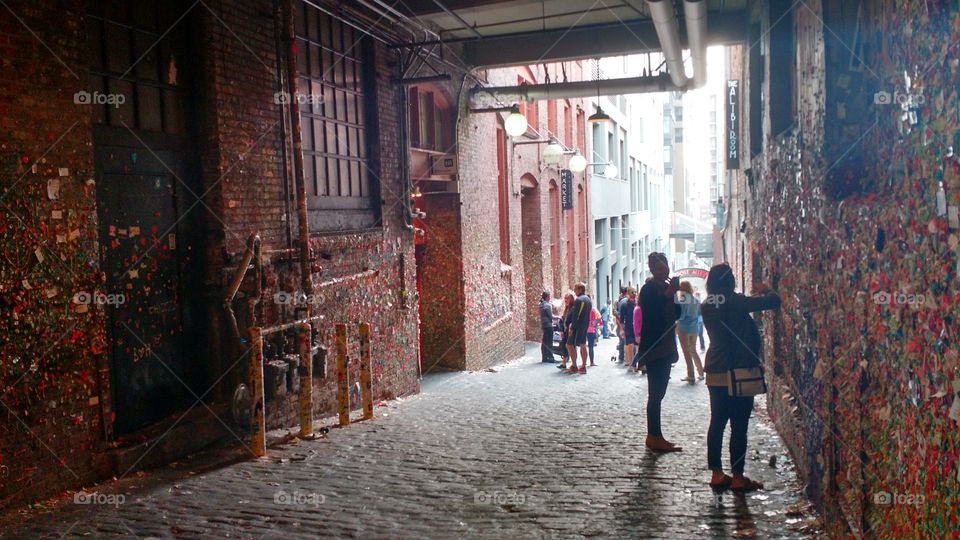 Gum Wall Alley. Seattle 2015