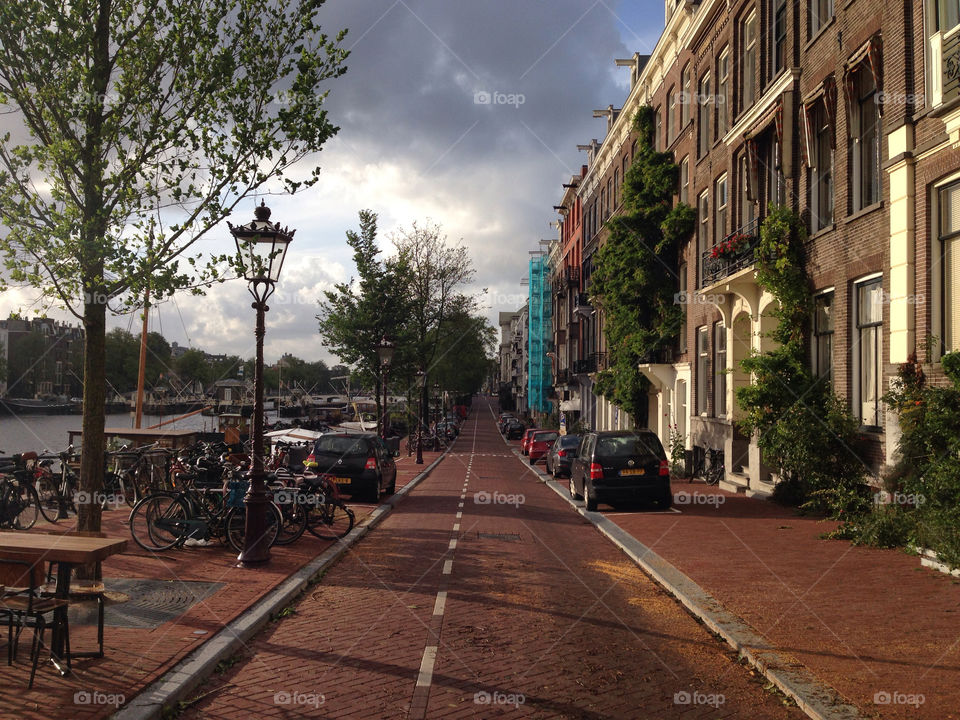 Sunset in Amsterdam. Another one from the day when hurricane storm came through Amsterdam and then this amazing evening light.