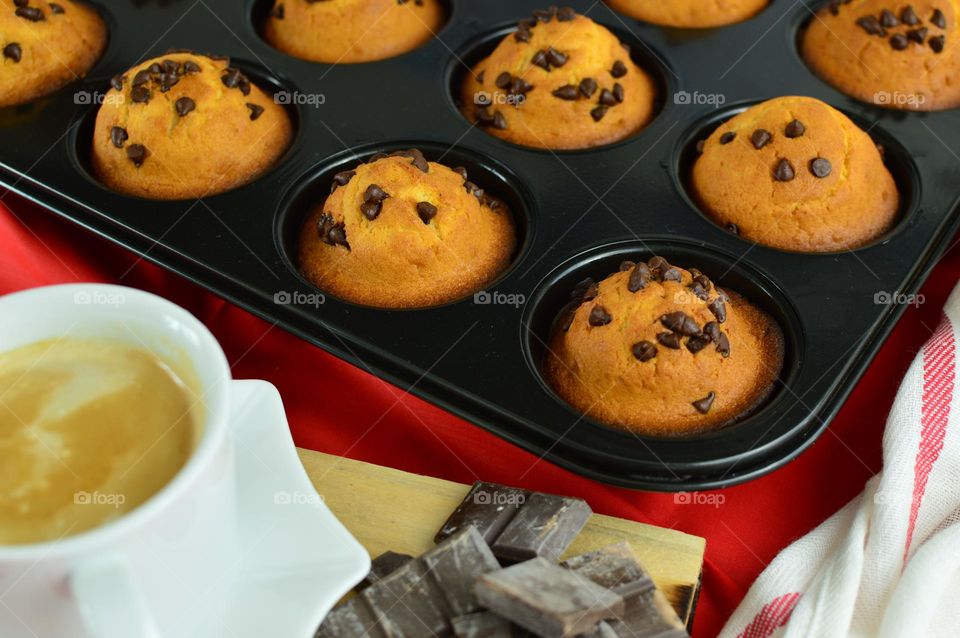 freshly baked muffins for breakfast