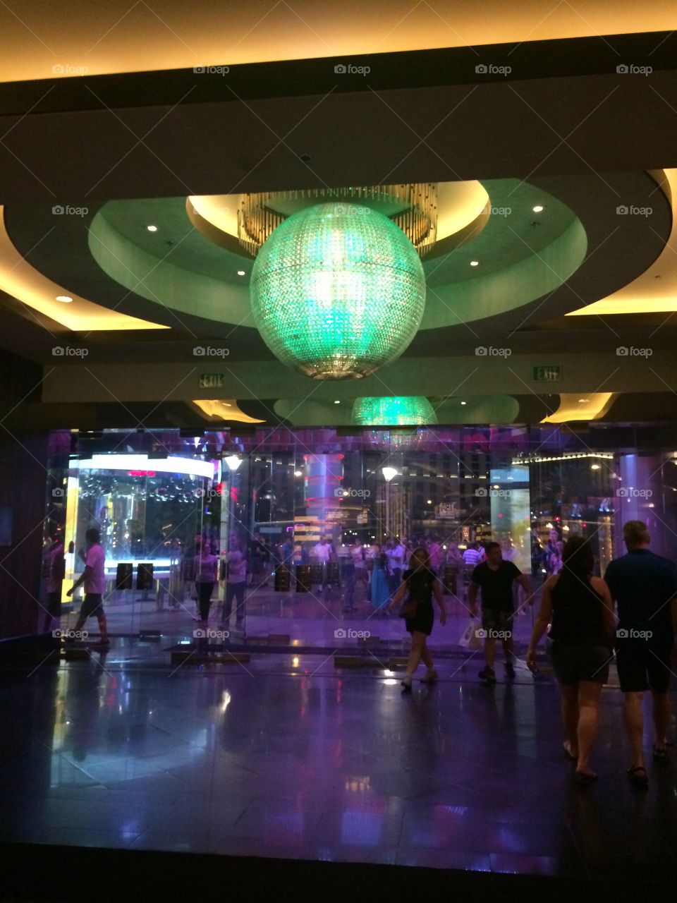 Hotel lobby in Las Vegas 