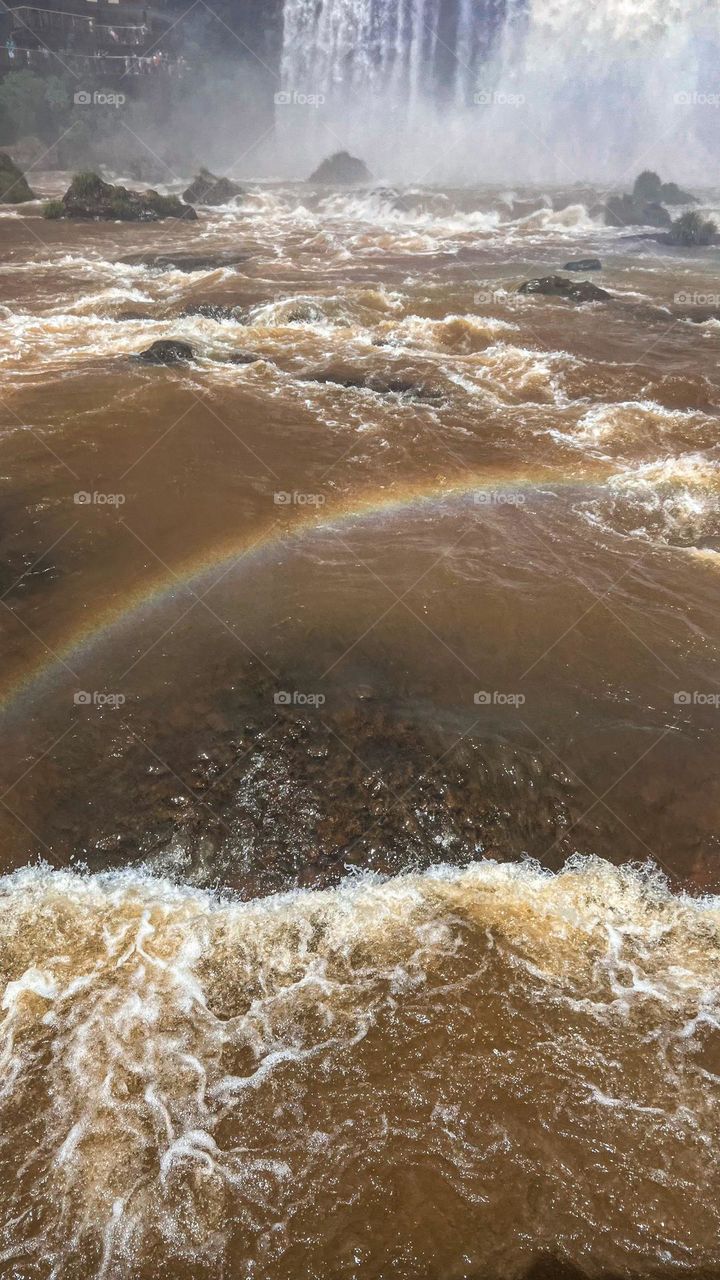 Rainbow in the river 