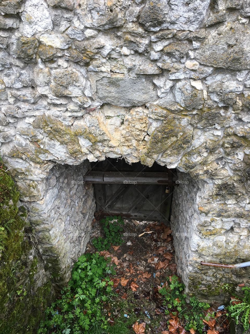 Hidden door in Neuhaus Castle Ruins 