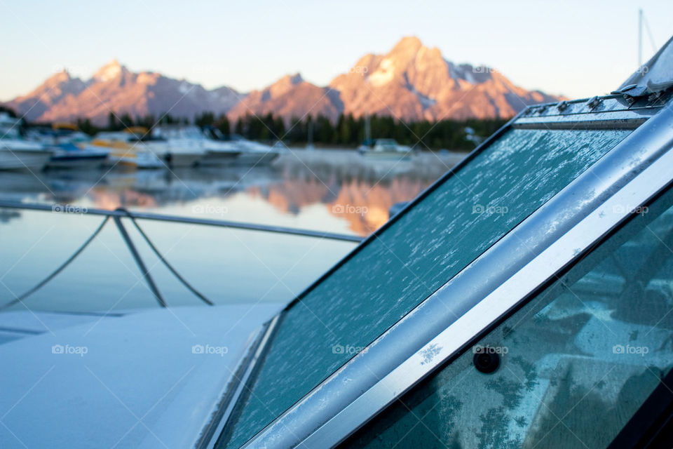 Frozen windshield