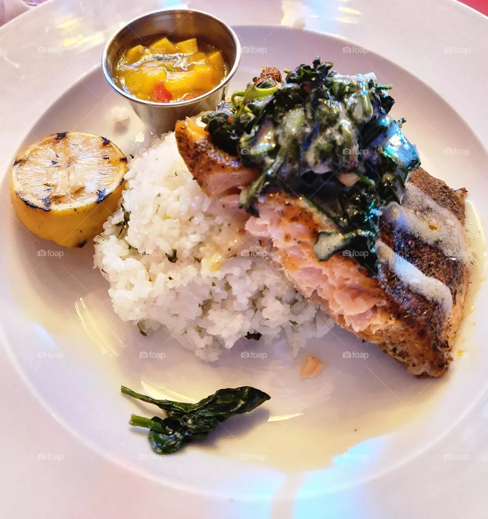 Pan seared Salmon