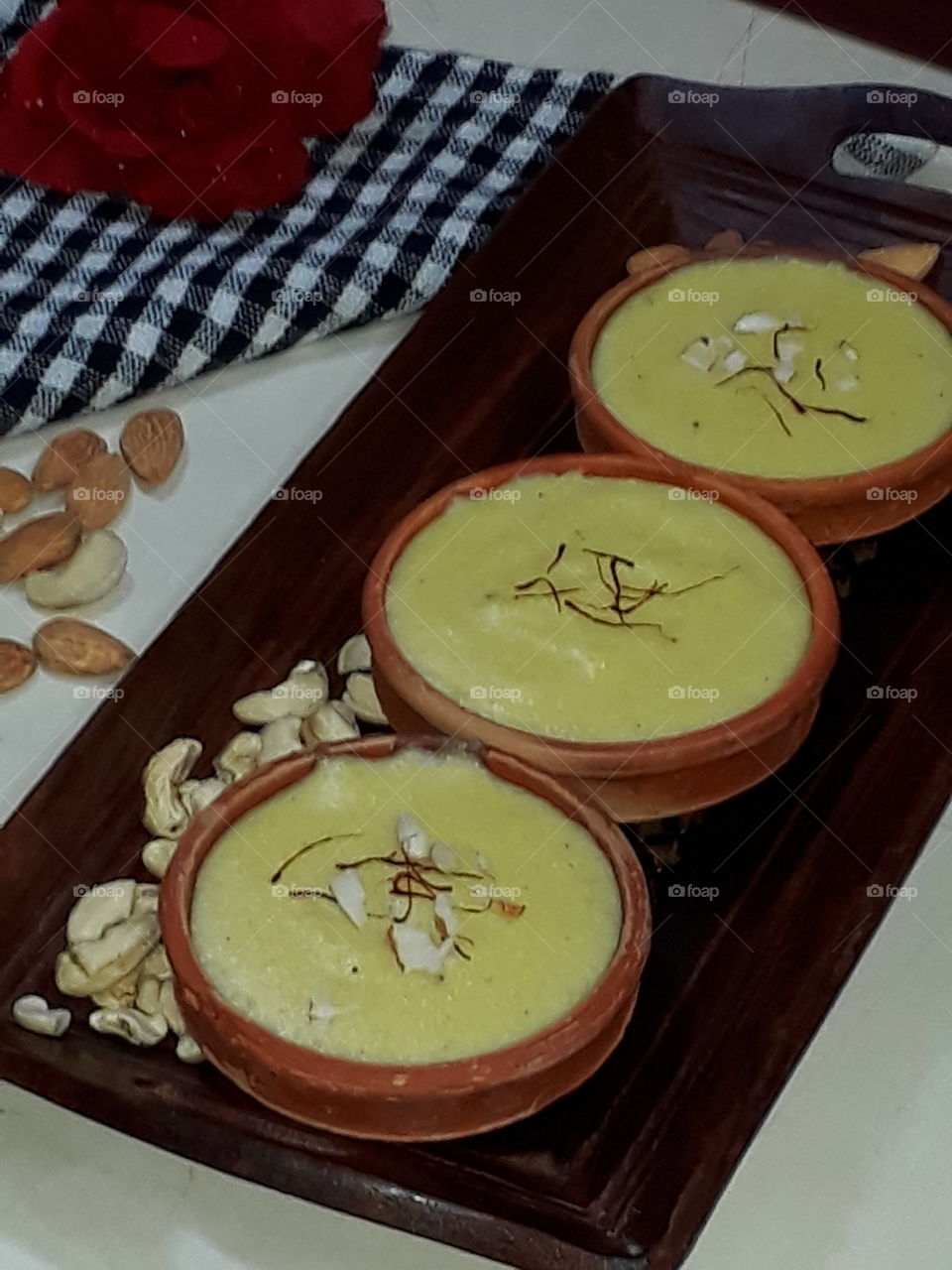 Mughal style firni.
Too tasty and too healthy dessert.
Try this dessert once in your life at  Aminia restaurant,kolkata.