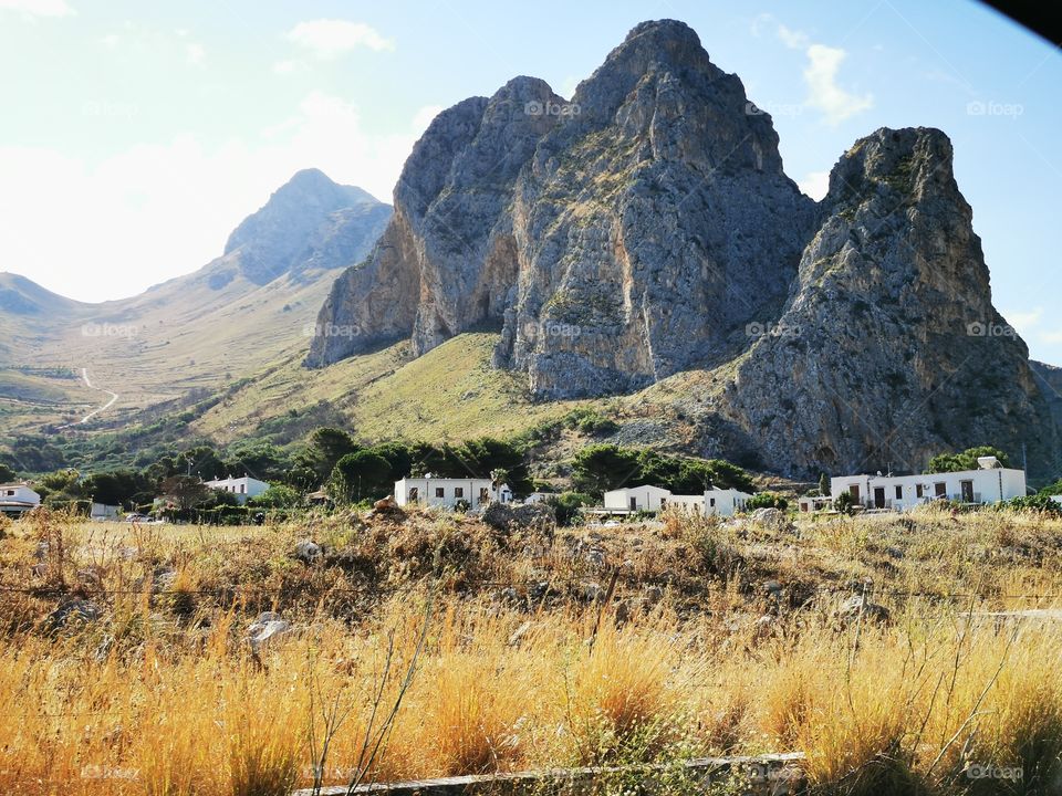 Panoramic view in Macari Sicily