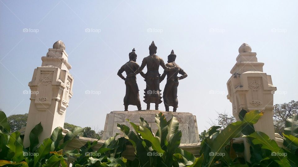 Three Kings Monument, Chiang Mai, Thailand.
