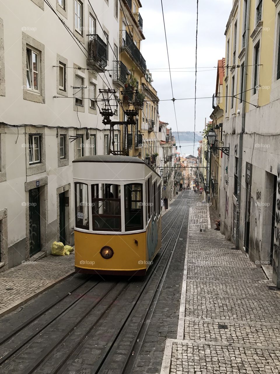 Cable car in Lisbon 
