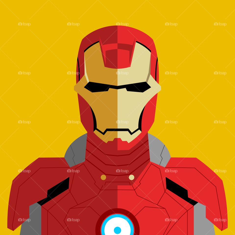 iron Man portrait illustration