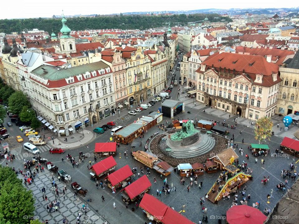 Crowd in the Old Town Square, Prague