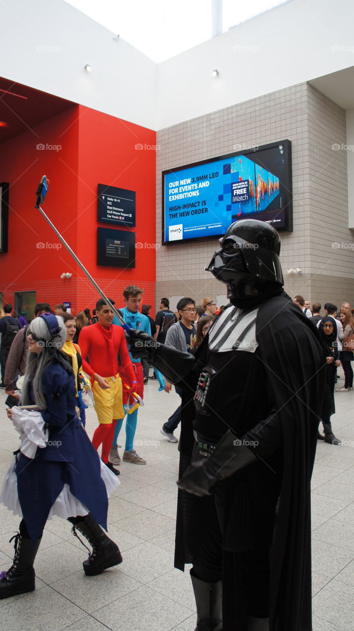 Darth Vader doing a selfie 