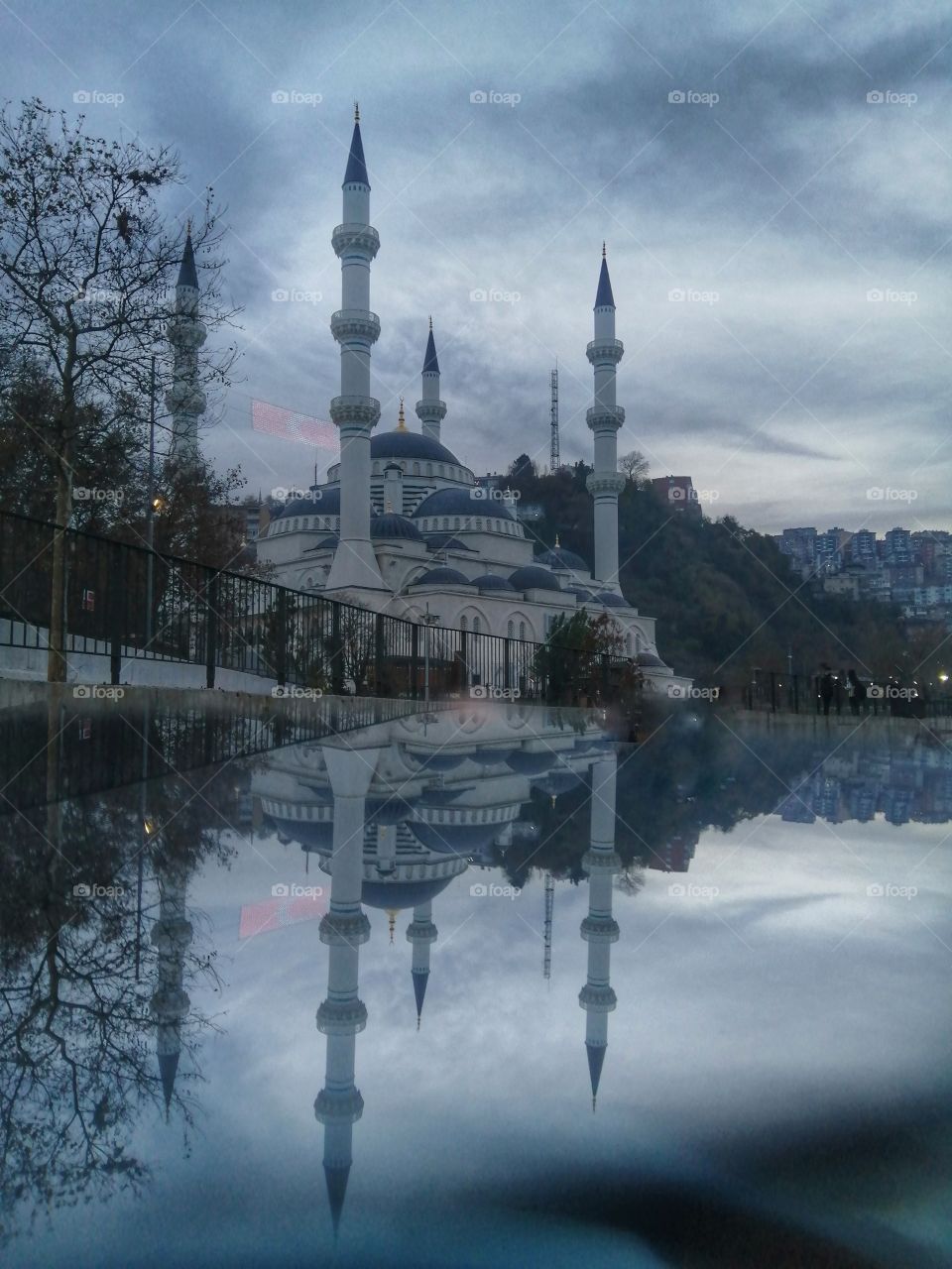 Reflection of mosque