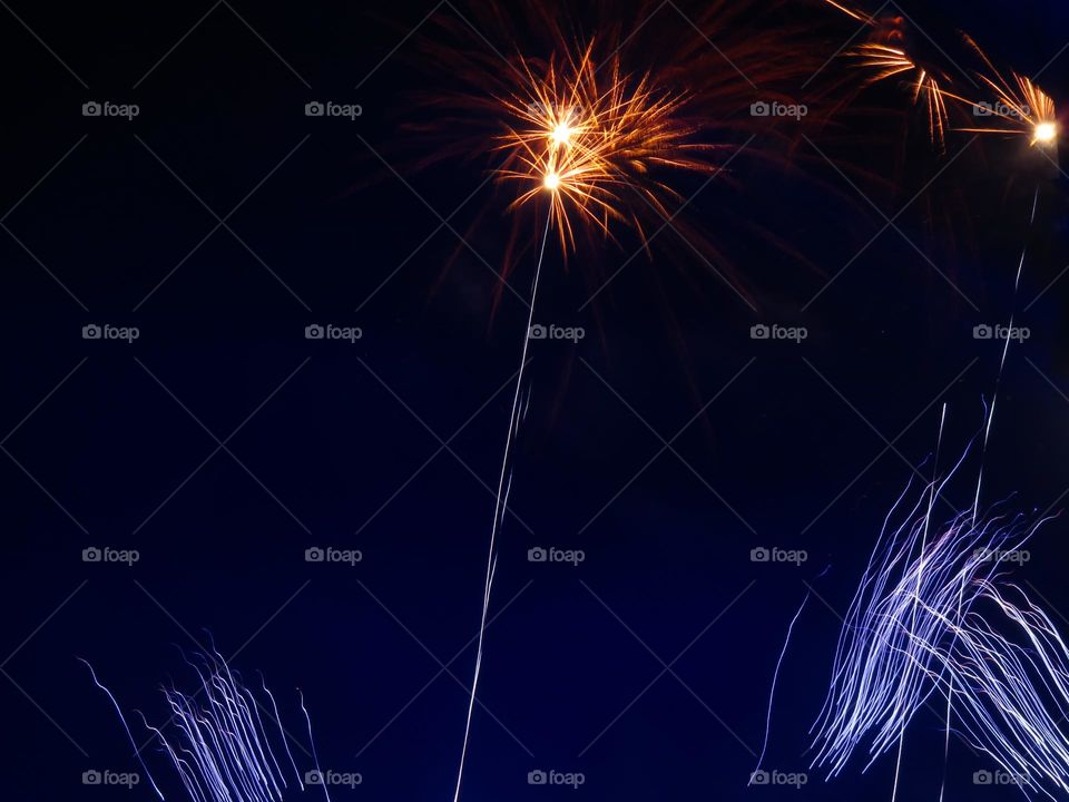 Beautiful fireworks displays