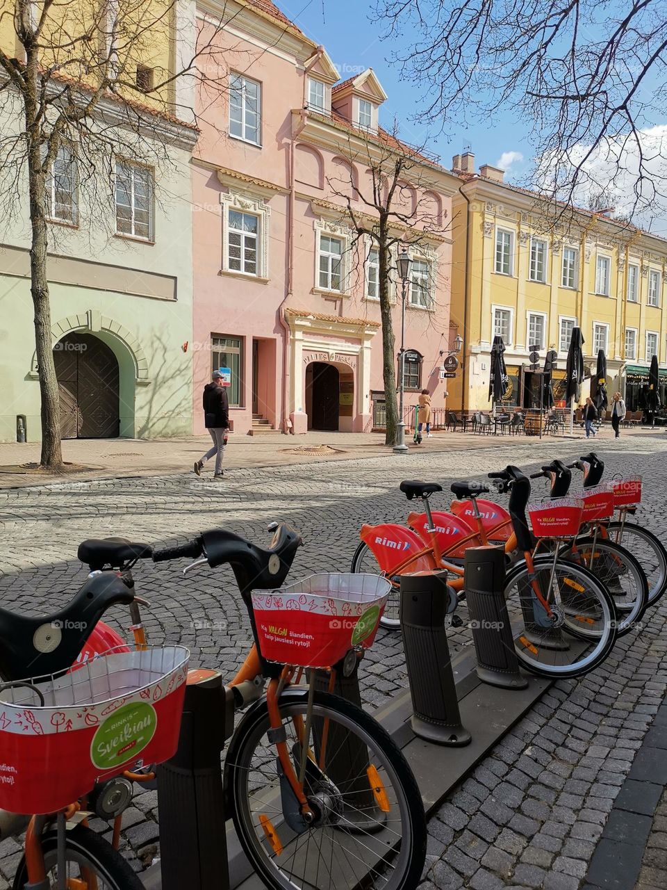 Bicycles. Street photo.