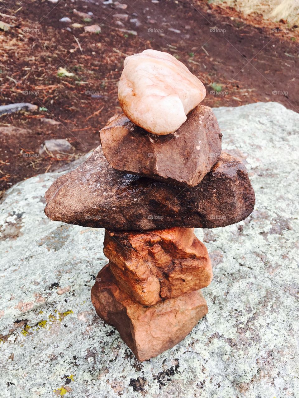 Cairn in the forest