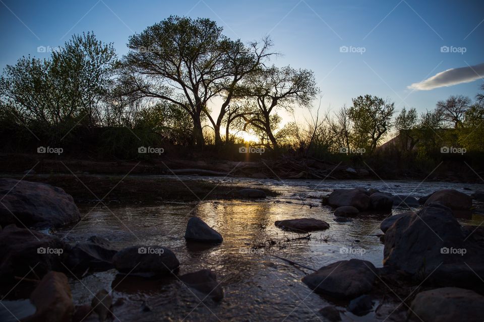 Virgin River sunset 