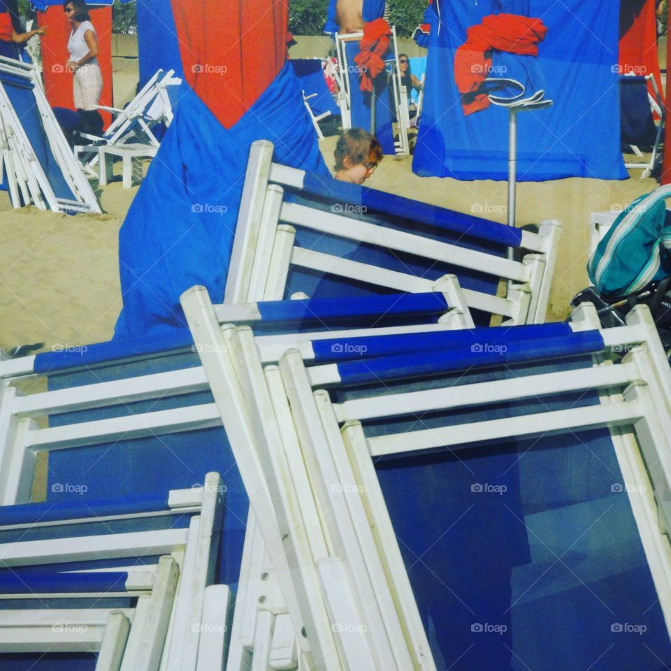 on the beach of Deauviille