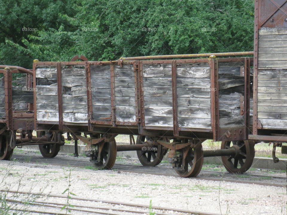 Train in Lamastre in France