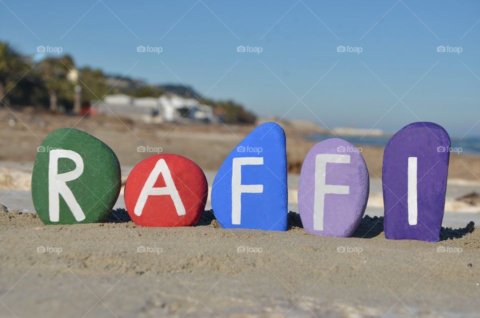 Raffi, male name on stones