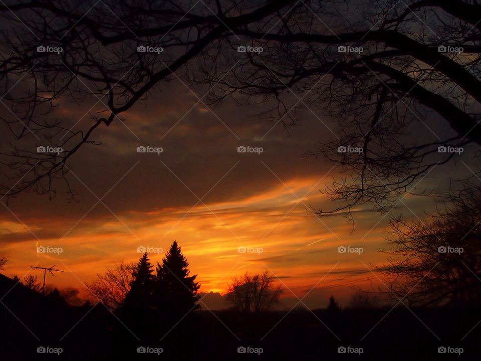 Back Deck Sunset