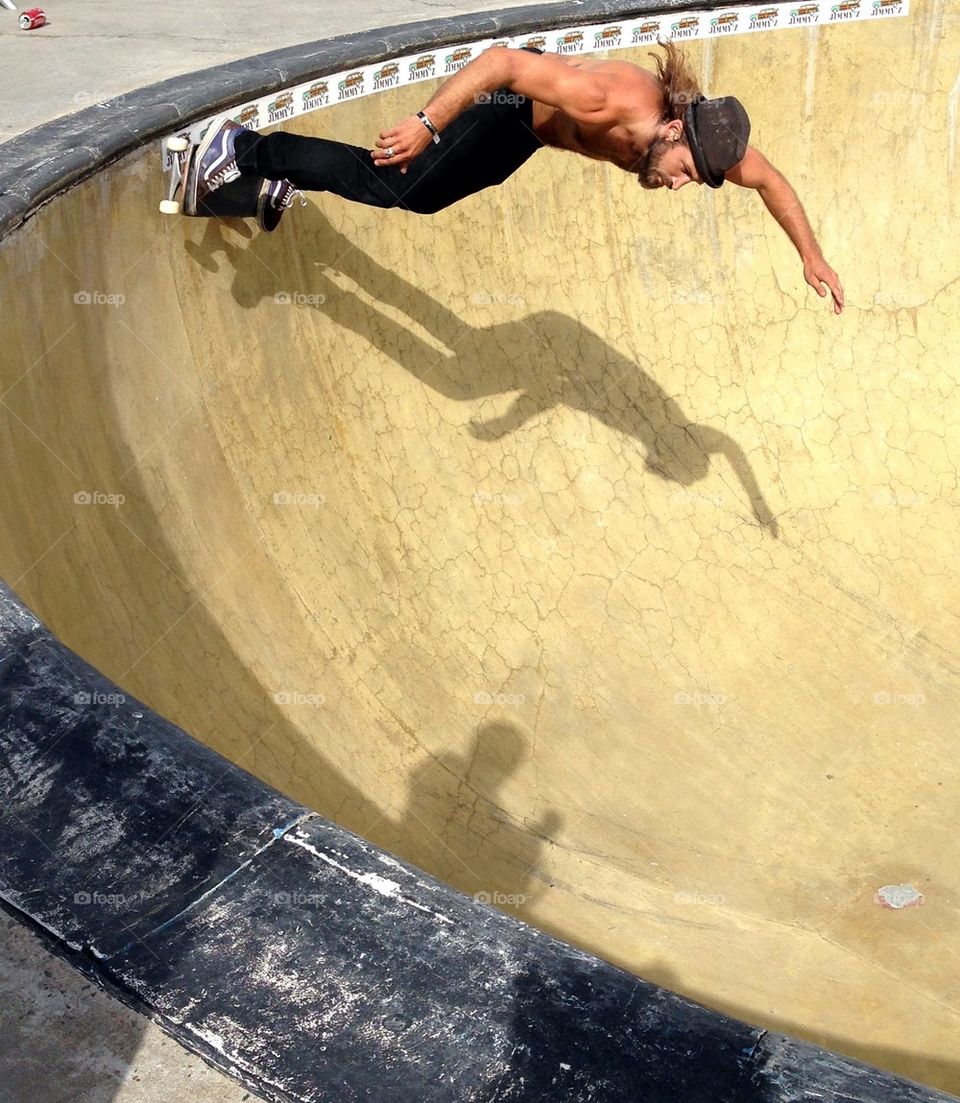 Skater with hat.