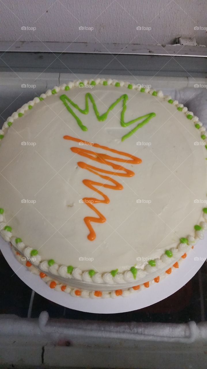 Carrot cake. Cake I decorated at work in Lafayette, CO