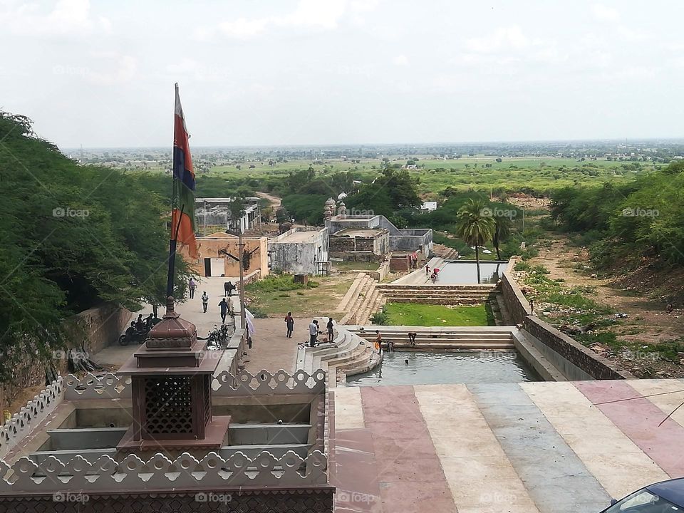 Temple view from top of the Waterfalll