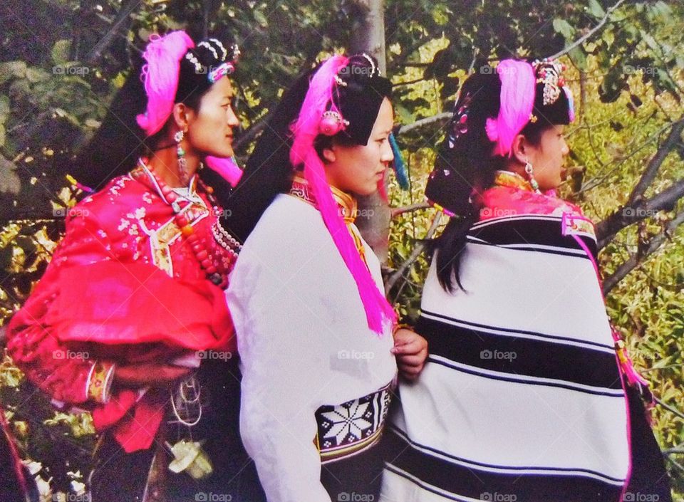 Indigenous womenfolk, Yunnan, China