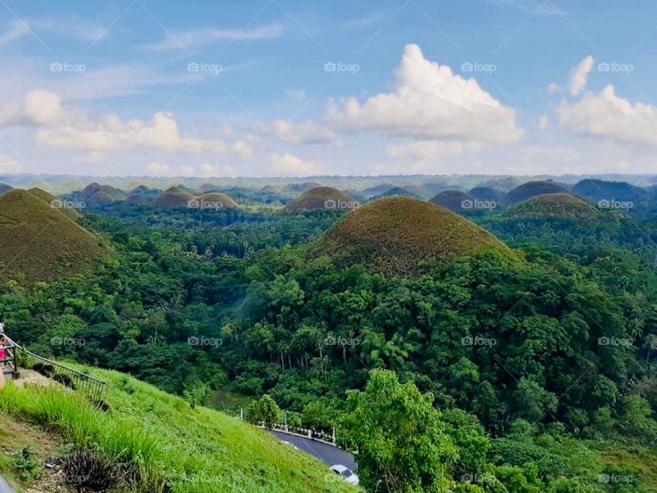An over looking view of chocolate Hills in the island of Bohol 🇵🇭