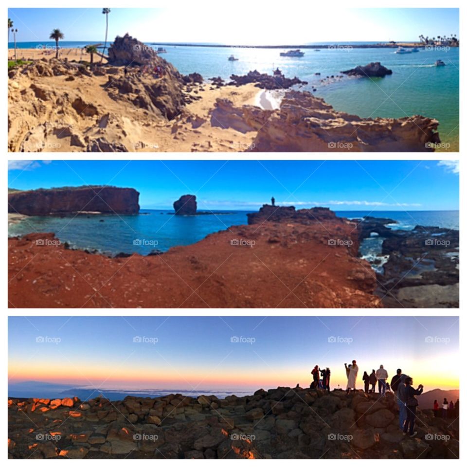 Best of Maui 2. Three different panoramic views from Maui, HI
