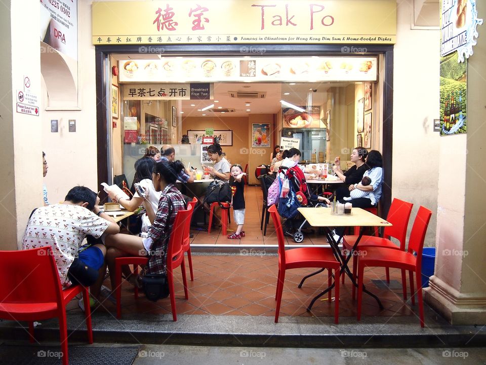 restaurant in china town in singapore