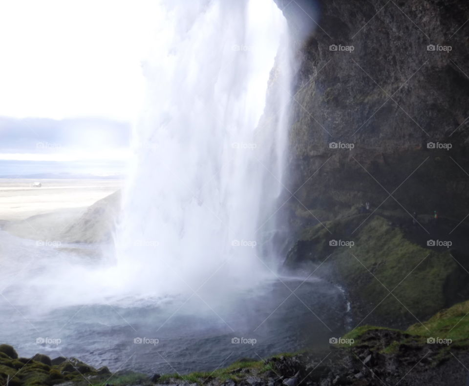 Water Fall, Iceland, Mother Nature, Power, Strength, Travel, Trip, Flowing, Beauty, Steps, Rock, Cliff, Wonder in the Beauty, From Behind The Fall, Up Close with Mother Nature, Tour, Hiking, Road Trip in Iceland