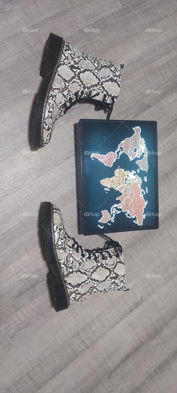 snake , snakeskin , boot , boots , World