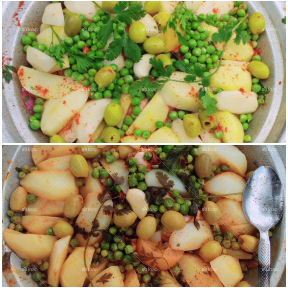 after and before cooking!