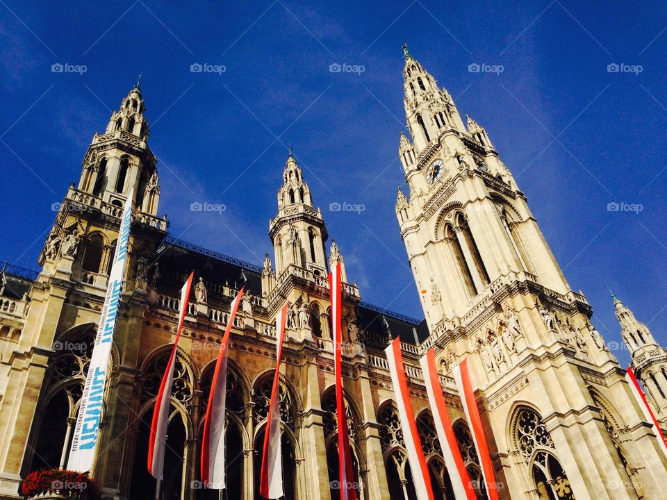 Rathaus in vienna, Austria 
