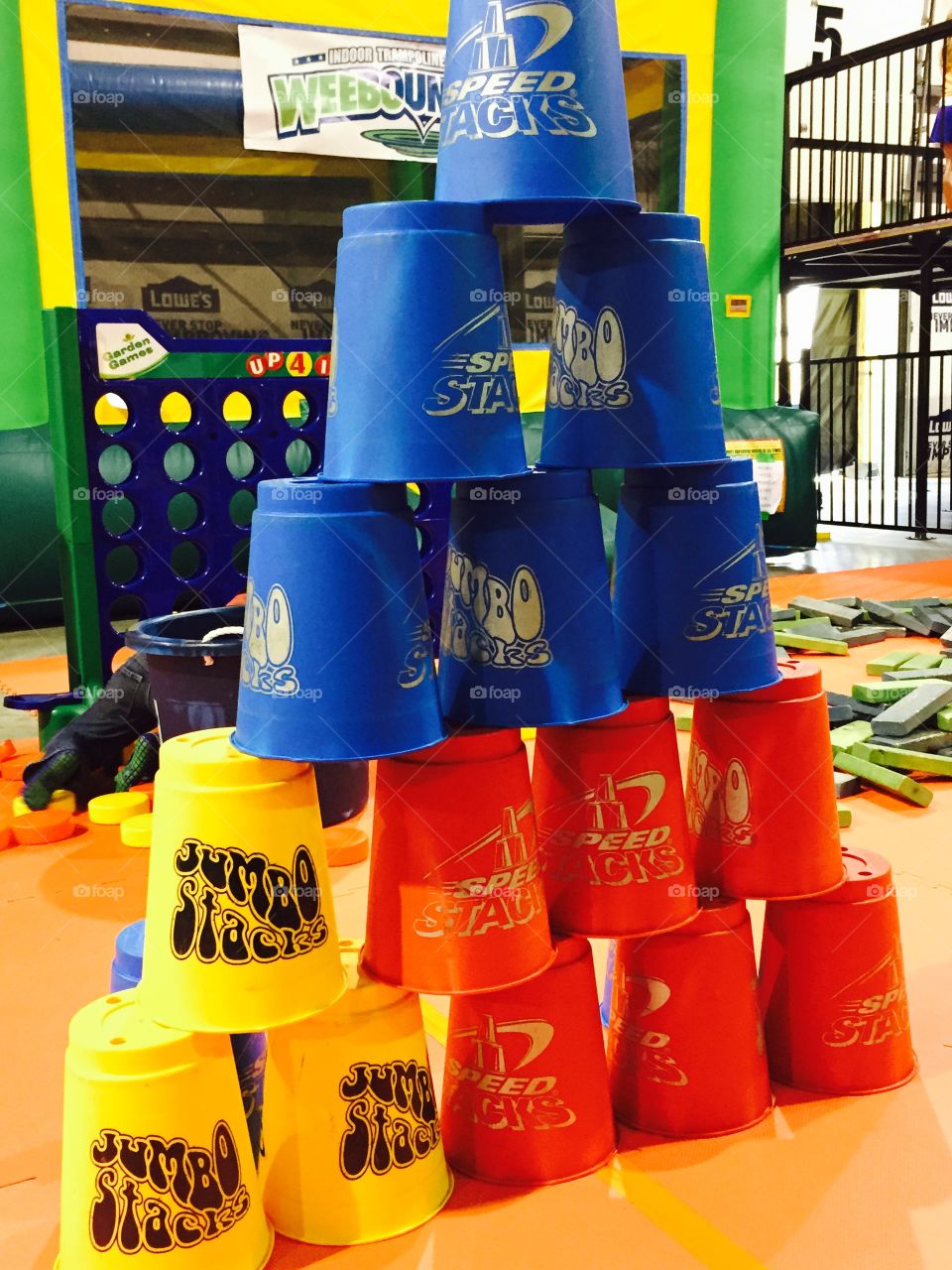 Stack cups. Speed Stacked Cups