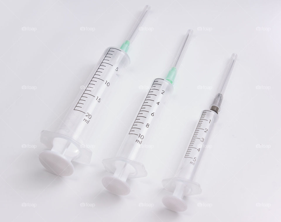 Three syringe