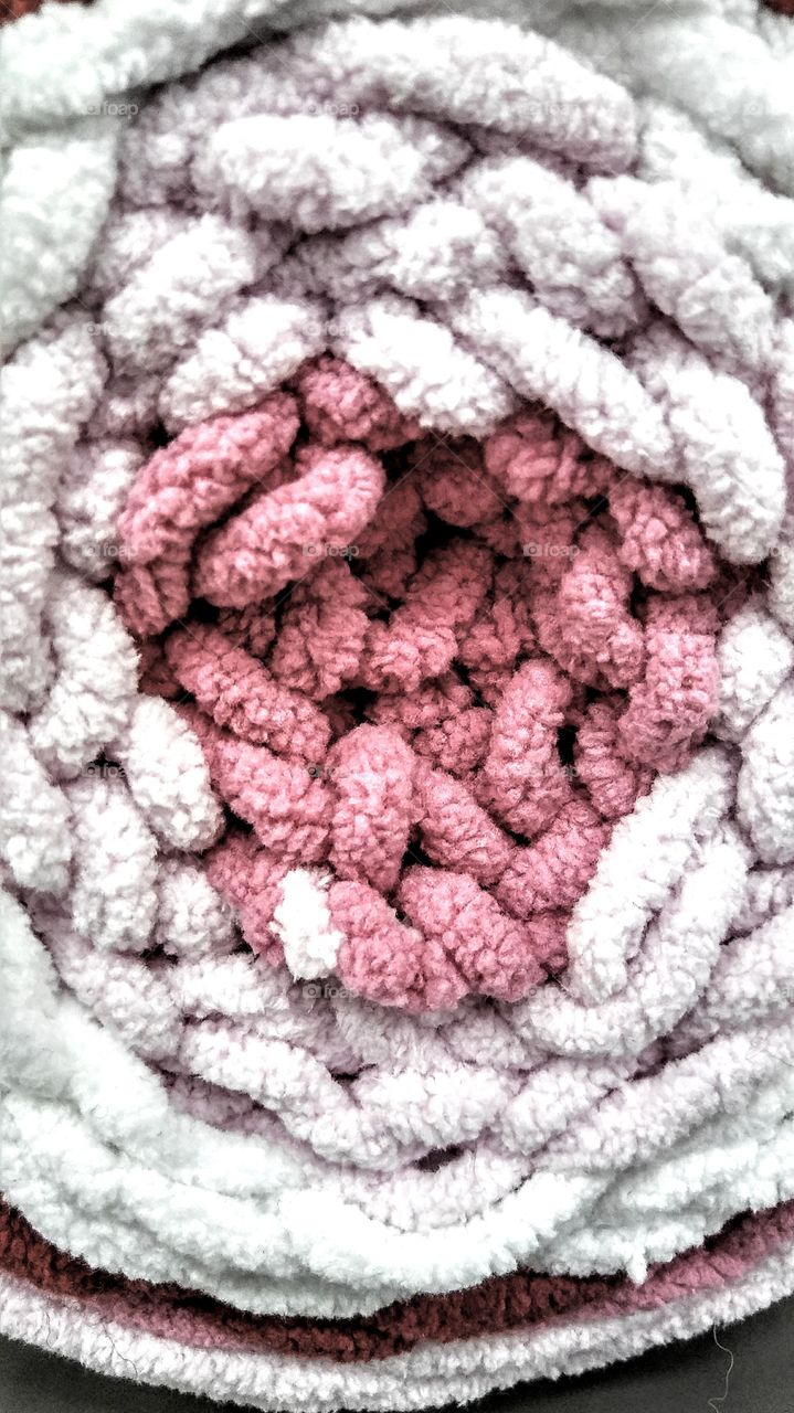 Pink and whiye swirls