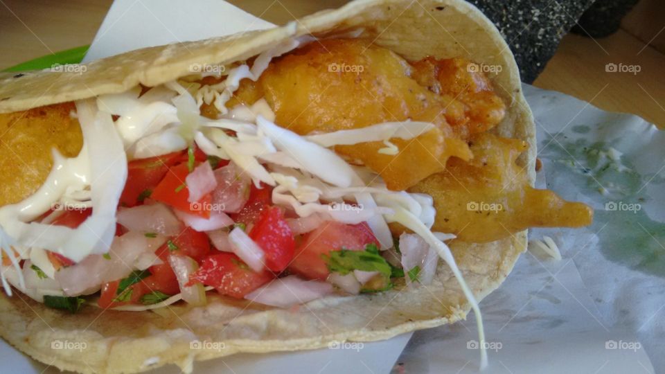 fish taco of Ensenada Mexico